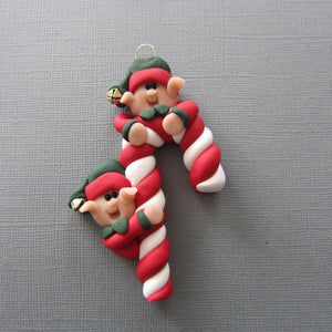 2 Elves on Candy Cane